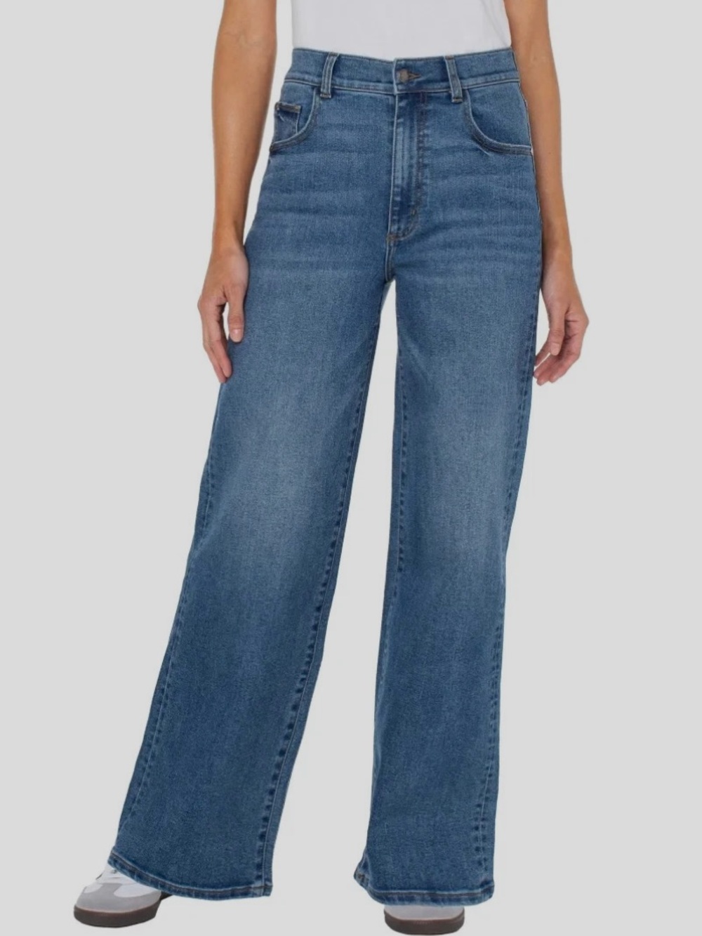 Well Worn Plus Stretch High Rise Wide Leg Jeans Size 16